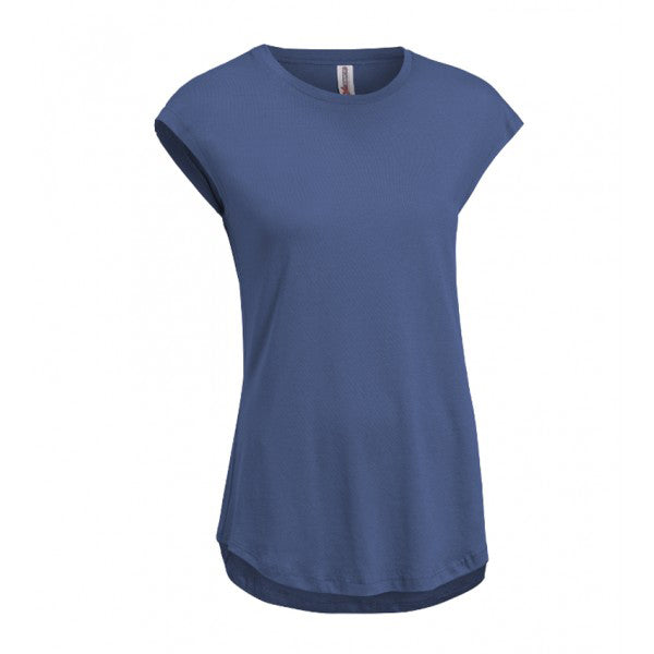 Expert Women’s Stone Blue American MoCA Cap Sleeve