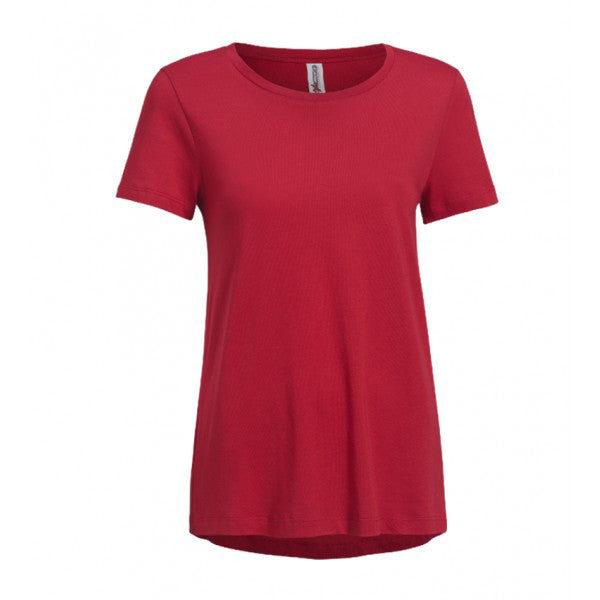 Expert Women’s Scarlet American MoCA Bay Short Sleeve Crew