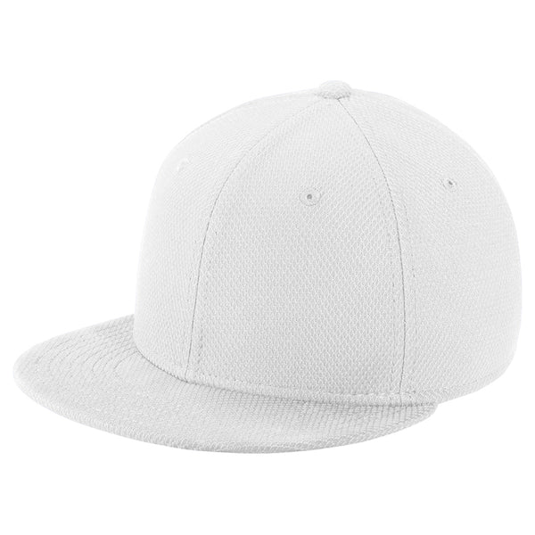 New Era Youth White Original Fit Diamond Era Flat Bill Snapback Cap