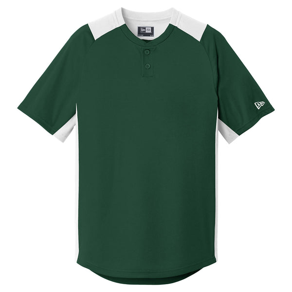 New Era Men’s Dark Green/White Diamond Era 2-Button Jersey