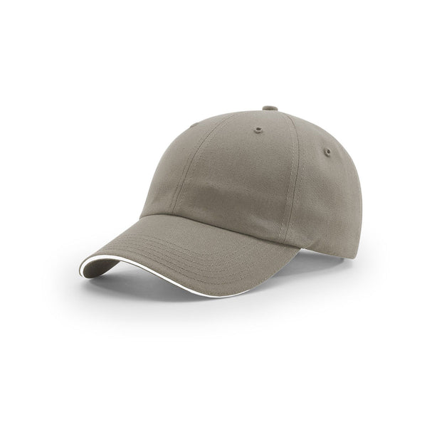 Richardson Driftwood/Black R-Series Unstructured Sandwich Visor Cap