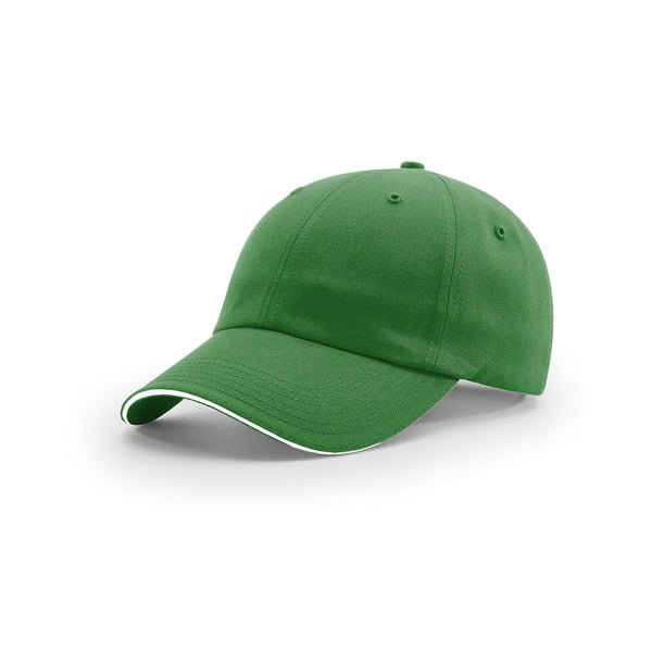 Richardson Kelly/White R-Series Unstructured Sandwich Visor Cap