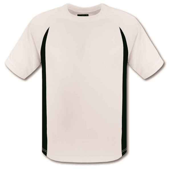 BAW White/Black White Body Cool Tek T-Shirt