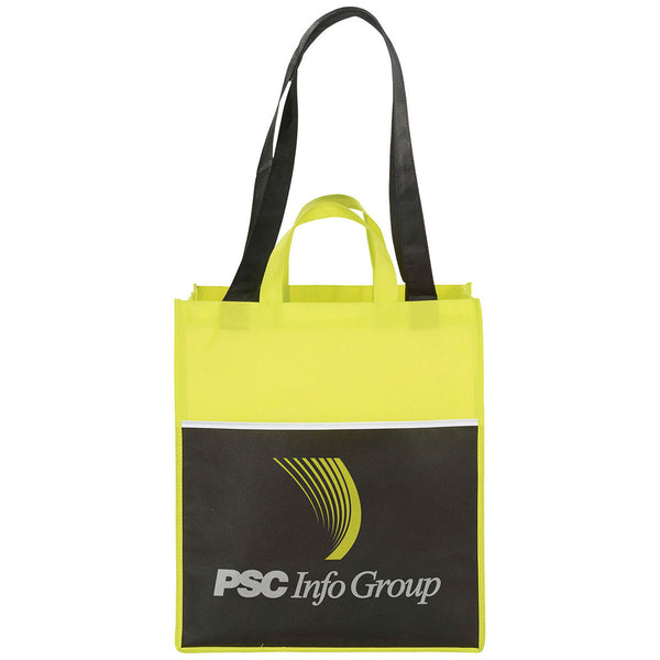 Bullet Lime Green Checkout Non-Woven Shopper Tote