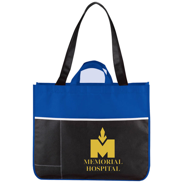 Bullet Royal Blue Change Up Non-Woven Convention Tote