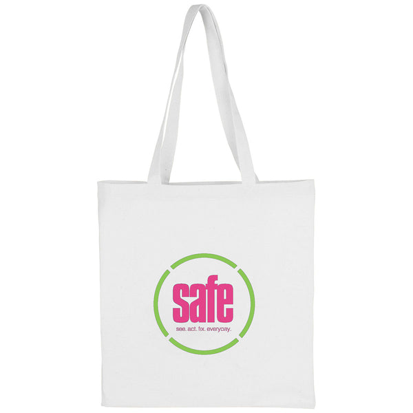 Bullet White Carolina Cotton Canvas Convention Tote