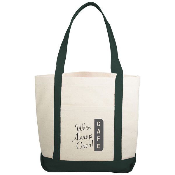 Bullet Hunter Green Casablanca 10oz Cotton Canvas Boat Tote