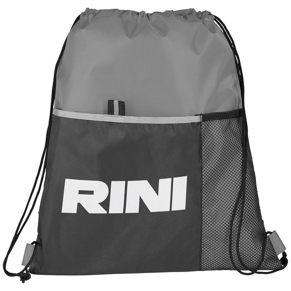 Bullet Grey Free Throw Drawstring Bag