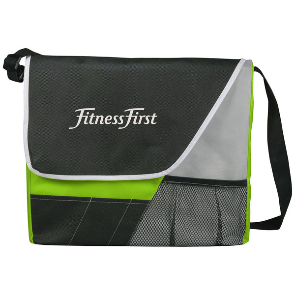 Bullet Lime Green Rhythm Non-Woven Messenger Bag