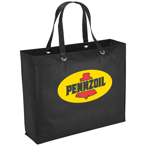 Bullet Black Oak Non-Woven Shopper Tote