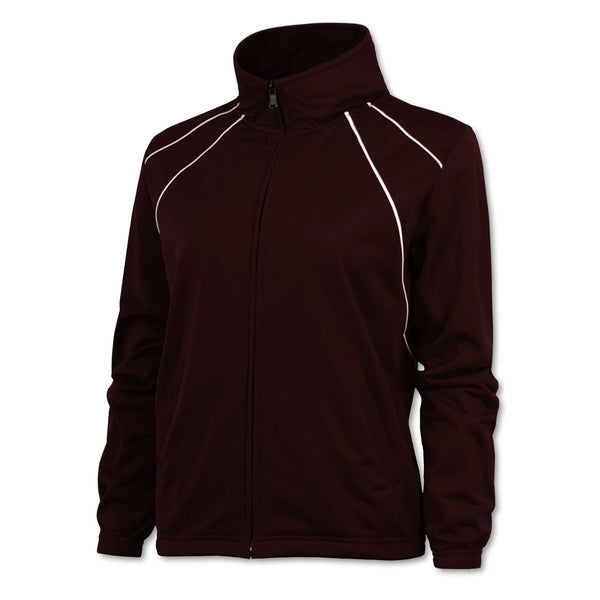 BAW Women’s Maroon/White Dual Line Tricot Jacket