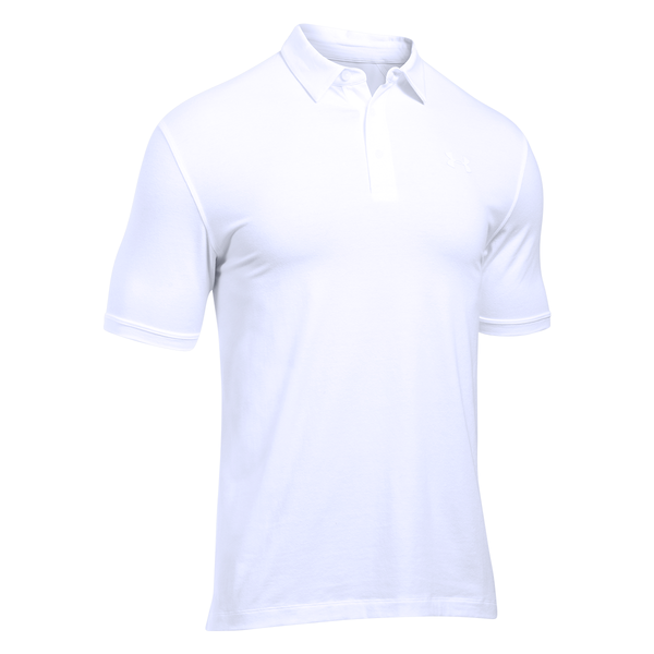 Under Armour Men’s White Tactical Charged Cotton Polo