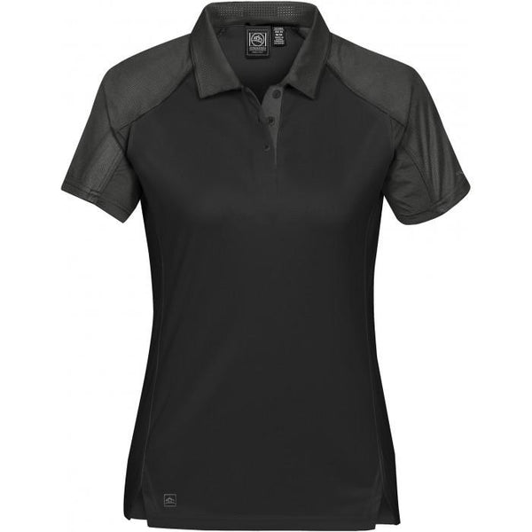 Stormtech Women’s Black/Graphite Vector Polo