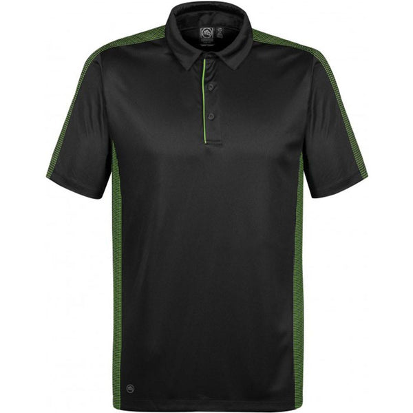 Stormtech Men’s Black/Spring Green Bolt Polo